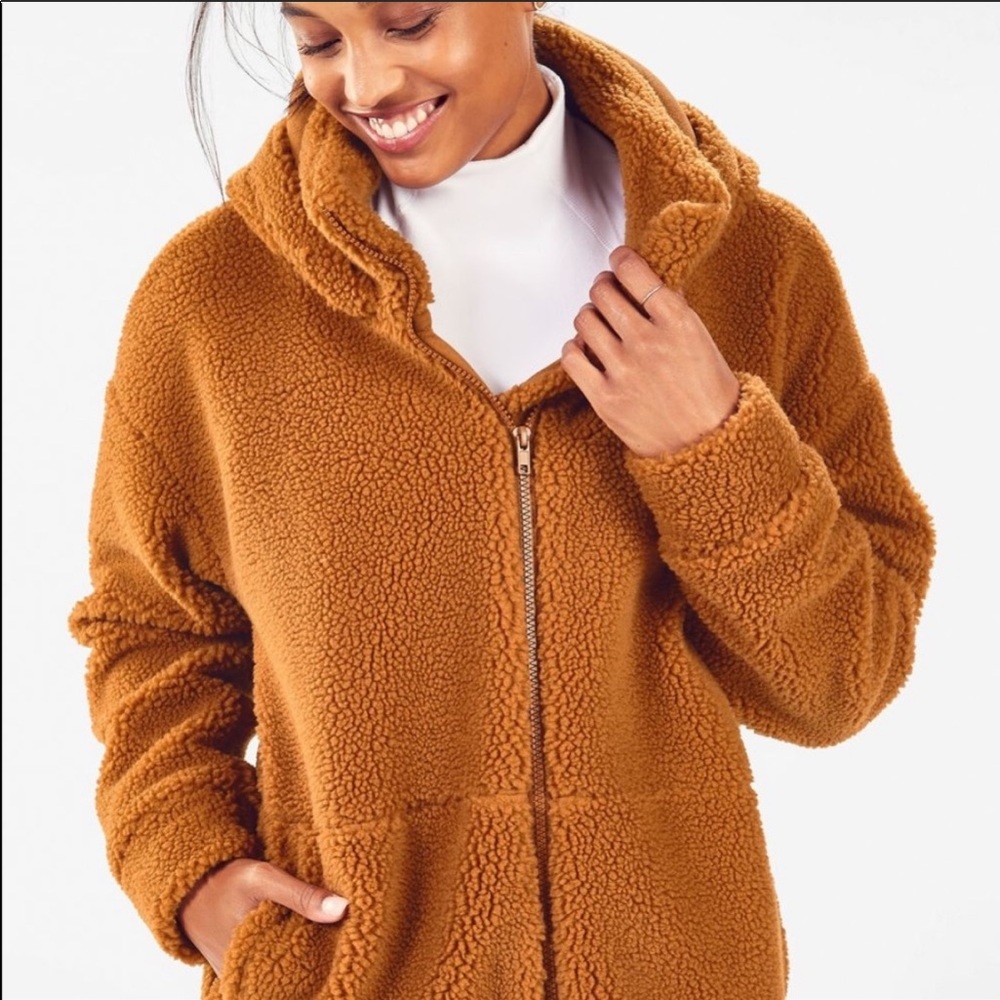 Fabletics Lotta Sherpa Jacket XL (12-14) NWT